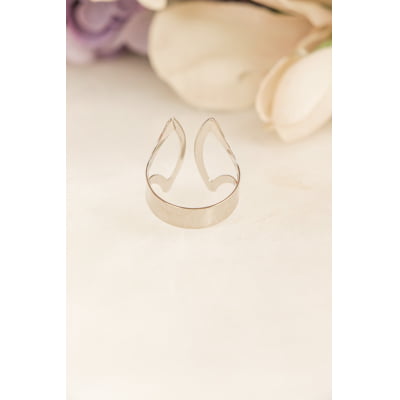 Anel de metal folheado a diamante 302220000000019