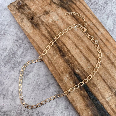 Colar folheado em ouro 18k